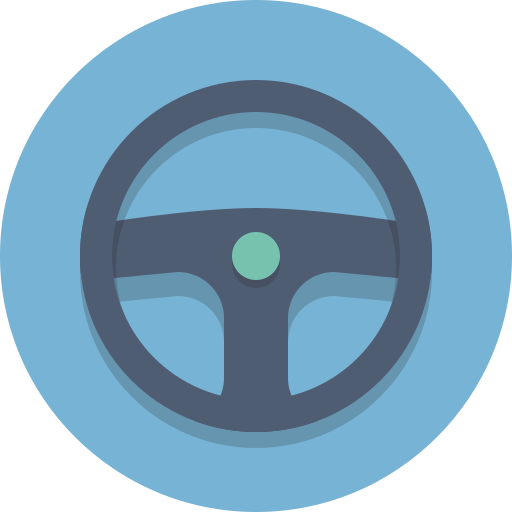 Steering wheel icon